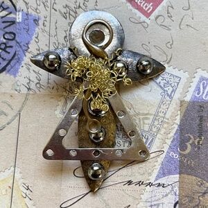 TRESKA Industrial Angel Brooch